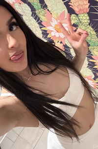 Cute Brunette Showing Tits In A Car