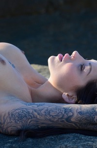 Babe With Tattoos Lena Klahr In Sexy Bikini