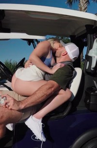 Gia OhMy Fucking In A Golf Car
