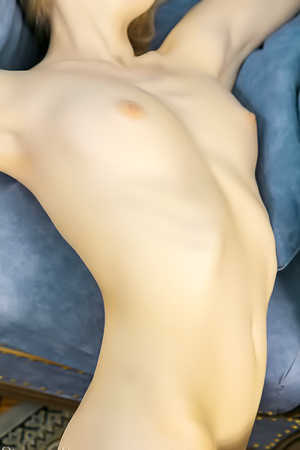 Maia D Blonde Girl Spreads Her Legs