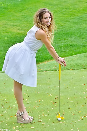 Reese Flashing On The Golf Course