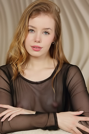 Lalli Captivating Blonde Is Sweetly Seductive In A Sheer Black Gown